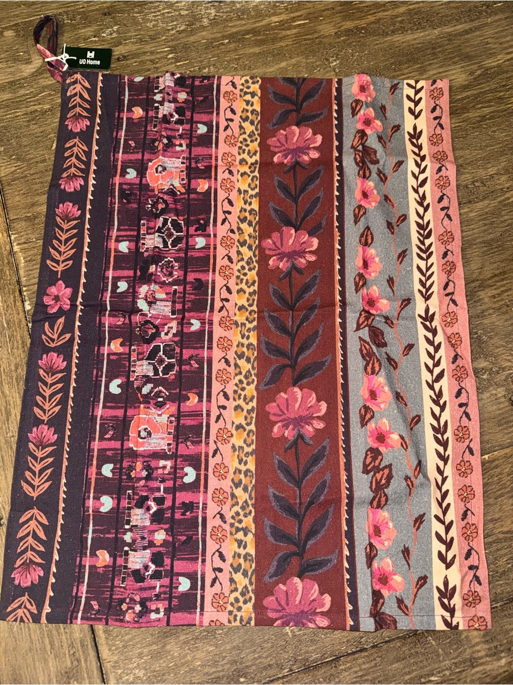Urban Outfitters Home Collection Floral and Striped Tea Towel 2 pc. Set NWT